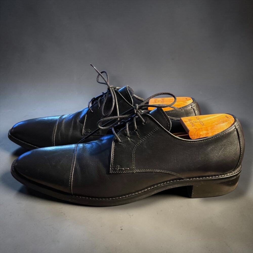 Men's 11 COLE HAAN Lenox Hill Black Leather Cap Toe Oxford Shoes Style C11630